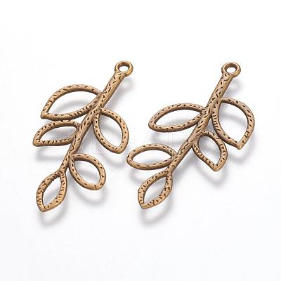 Tibetan Style Alloy Pendants X-TIBEP-A12-3860-AB-FF-1