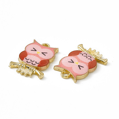 Painted Alloy Pendants PALLOY-P288-01G-1