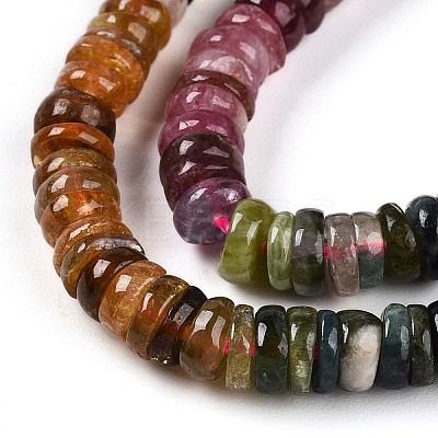 Natural Multicolor Tourmaline Beads Strands G-T140-03-1