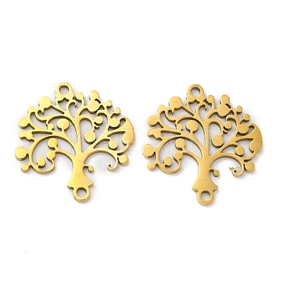 201 Stainless Steel Connector Charms STAS-Q245-14G-1