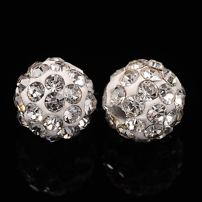 Pave Disco Ball Beads RB-Q195-A6mm-001-1