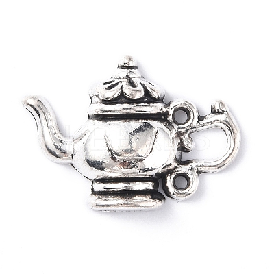 Tea Pot Series Tibetan Style Alloy Pendants TIBEP-E005-01AS-1