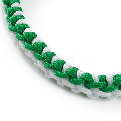 Adjustable Two Tone Nylon Cord Braided Bead Bracelets BJEW-JB05852-05-1