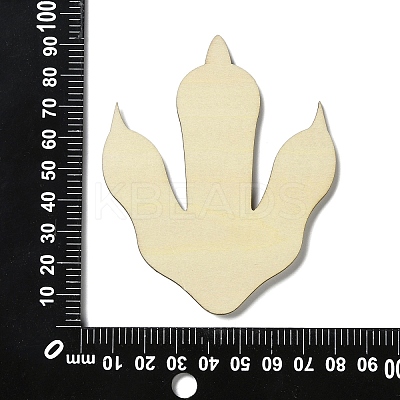 Unfinished Wood Dinosaur Claw Ornaments WOOD-XCP0002-03-1