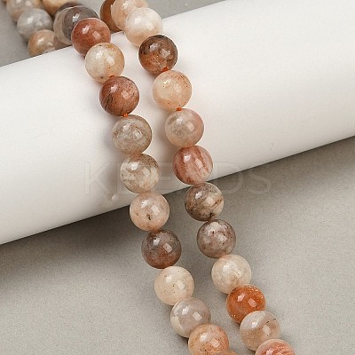 Natural Arusha Sunstone Beads Strands G-P488-04B-1