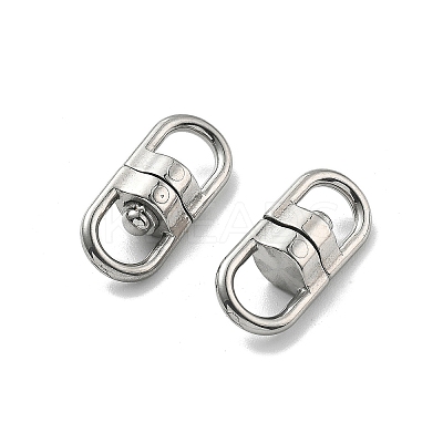 304 Stainless Steel Double Eye Swivel Clasps STAS-B082-07P-1