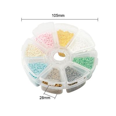 8000Pcs 8 Colors Handmade Polymer Clay Sprinkle Beads CLAY-YW0001-13B-1