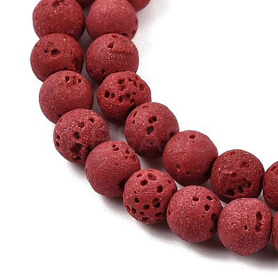 Dyed Synthetic Lava Rock Beads Strands GG-CBAAE19-06A-03-1