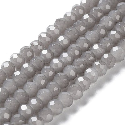 Baking Paint Imitation Jade Glass Bead Strands DGLA-A034-J10mm-A43-1