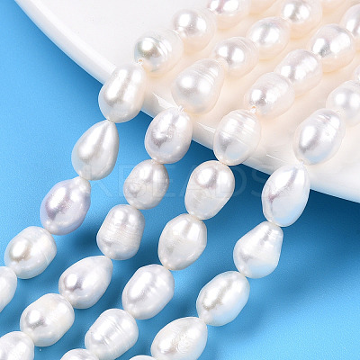 Natural Cultured Freshwater Pearl Beads Strands PEAR-N012-07J-1
