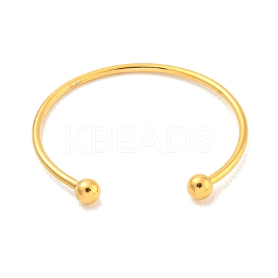 Ion Plating(IP) 304 Stainless Steel Cuff Bangles for Women LS-BJEW-M310-03G-1