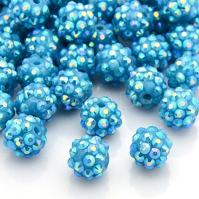 Resin Rhinestone Beads RESI-S256-12mm-SAB17-1