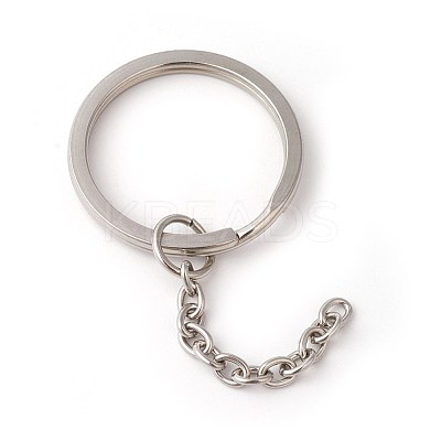 Tarnish Resistant 304 Stainless Steel Split Key Rings STAS-G185-02P-30mm-1