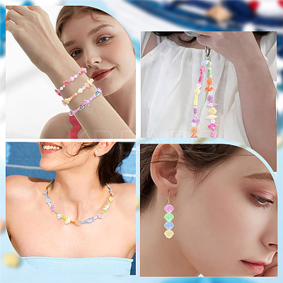 500Pcs Craft Style Acrylic Beads MACR-SP0001-43-1