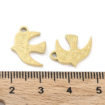 Ion Plating(IP) 316L Surgical Stainless Steel Pendants STAS-D029-36G-1