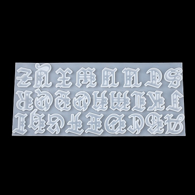 Gothic Style Letter A~Z DIY Silicone Pendant Molds SIMO-H012-04-1