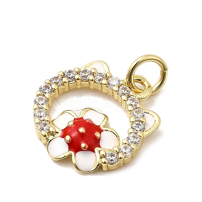 Rack Plating Brass Pendants KK-A268-29G-1