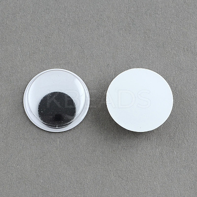 Black & White Large Wiggle Googly Eyes Cabochons DIY Scrapbooking Crafts Toy Accessories KY-S002-40mm-1