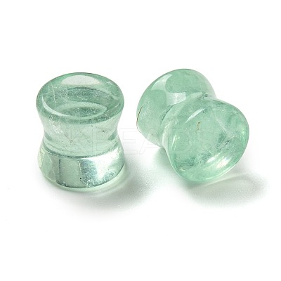 Natural Green Aventurine Ear Gauges Flesh Tunnels Plugs EJEW-P293-02B-1