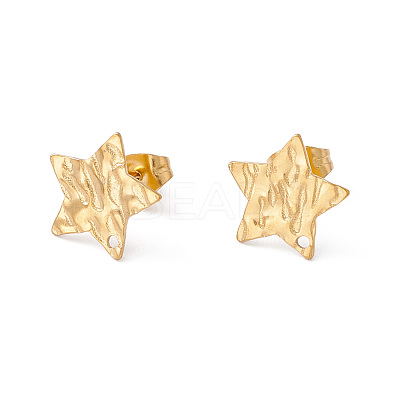 304 Stainless Steel Stud Earring Findings STAS-G270-02G-04-1
