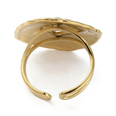 Ion Plating(IP) 304 Stainless Steel Finger Rings RJEW-C075-05B-G-1