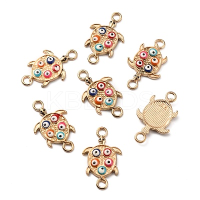 Alloy Enamel Connector Charms ENAM-WH0058-008-1