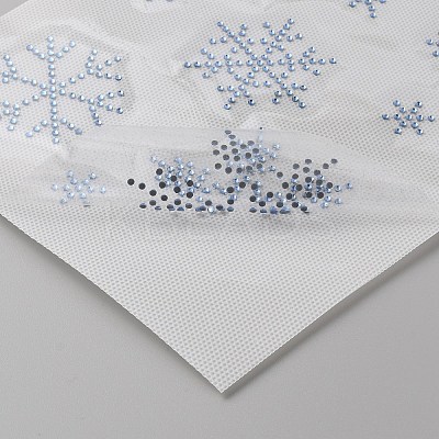 Snowflake Pattern Hotfix Rhinestones DIY-WH0430-205A-1