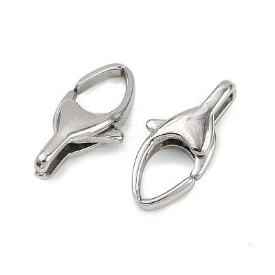 304 Stainless Steel Lobster Claw Clasps STAS-B089-01E-P-1