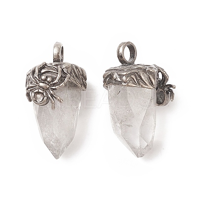 Natural Quartz Crystal Pendants G-C051-03C-1