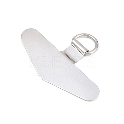 201 Stainless Steel Mobile Phone Tether Tab AJEW-A075-01P-1