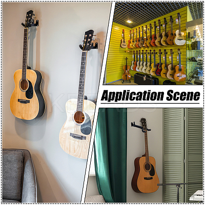 12Pcs Wall-mounted Iron Guitar Hangers ODIS-WA0001-07-1