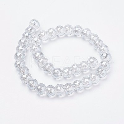 Electroplate Glass Bead Strands EGLA-P027-PL03-1