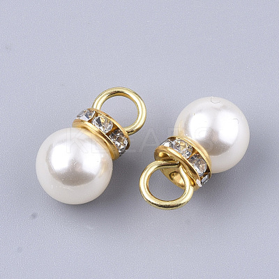 High Luster ABS Plastic Imitation Pearl Pendants RB-T011-01B-G-1