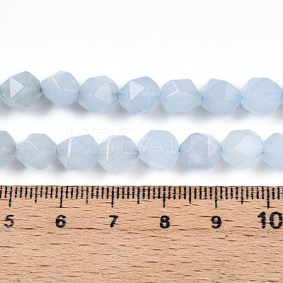 Dyed Natural White Jade Beads Strands G-T139-8mm-46H-1