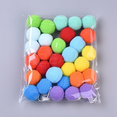 Felt Ball Garlands AJEW-CJC0001-41B-1