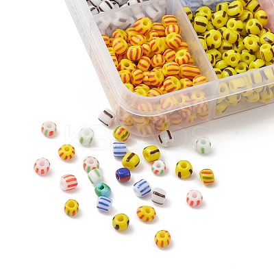 130G 10 Style Opaque Colours Seep 6/0 Glass Seed Beads SEED-YW0002-42-1