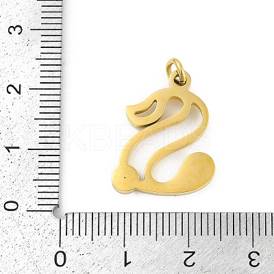 304 Stainless Steel Pendants STAS-R137-01G-S-1