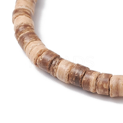 2Pcs Starfish & Tortoise Natural Coconut with Synthetic Turquoise Beads Stretch Bracelets for Men Women BJEW-JB11743-1