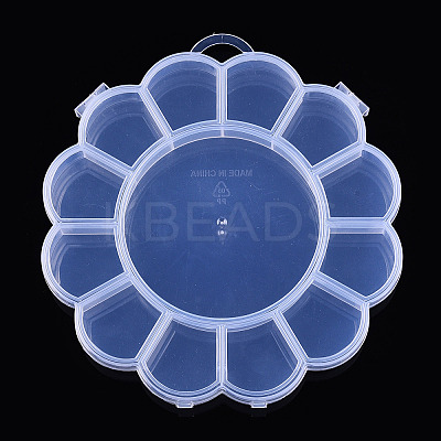 Transparent Plastic Bead Containers CON-YW0001-12-1-1