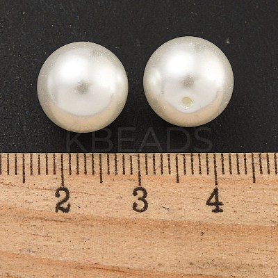 Baking Paint Pearlized Glass Pearl Round Beads HY-S004-01B-1