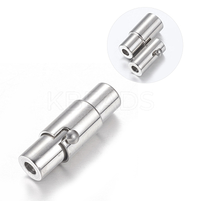Tarnish Resistant 304 Stainless Steel Locking Tube Magnetic Clasps STAS-H019-1