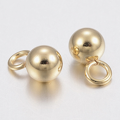 304 Stainless Steel Sphere Charms STAS-H436-67-4mm-1
