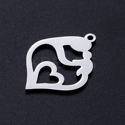 Non-Tarnish 201 Stainless Steel Pendants STAS-S105-JN388-1-1