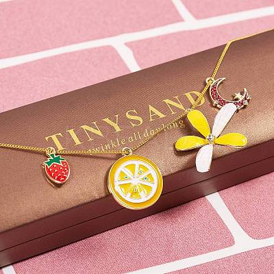 Alloy Enamel Pendants ENAM-SZ0001-17G-1