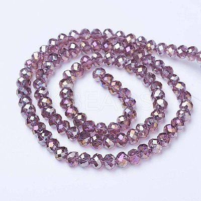 Electroplate Glass Beads Strands LS-EGLA-A034-T8mm-B10-1