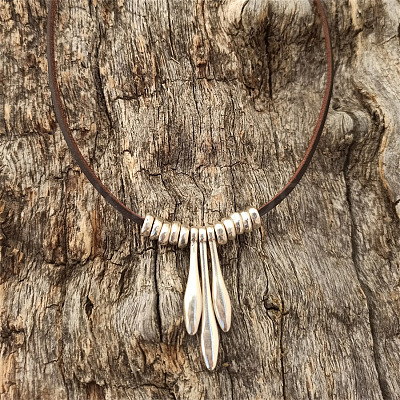 Teardrop Bohemian Style Alloy Pendant Necklaces FS-WG785B4-01-1