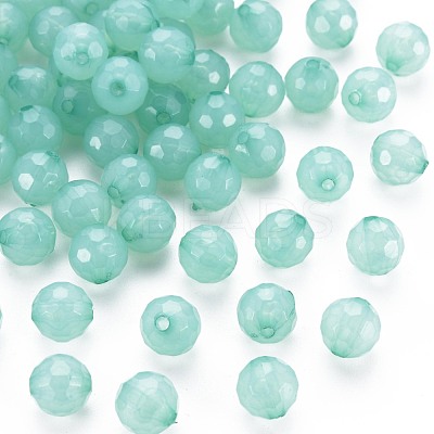 Transparent Acrylic Beads TACR-S154-62E-02-1