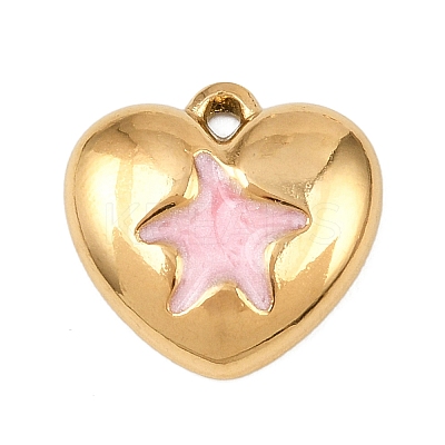 304 Stainless Steel Enamel Pendants STAS-P430-03A-G02-1