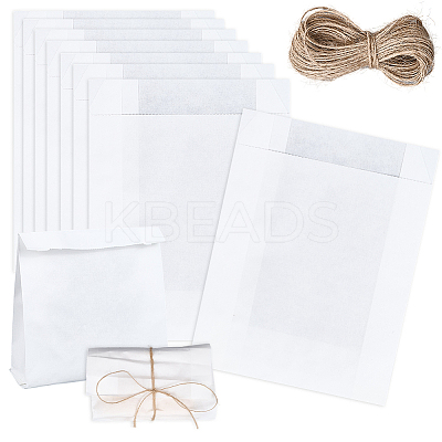 50Pcs Rectangle Paper Baking Bags CARB-SP0001-05B-01-1