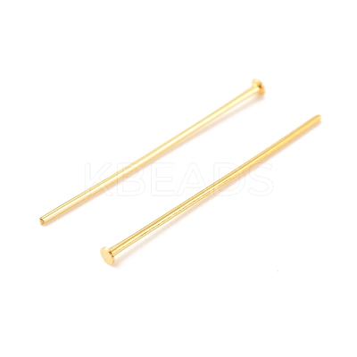 Brass Flat Head Pins KK-F824-114B-G-1